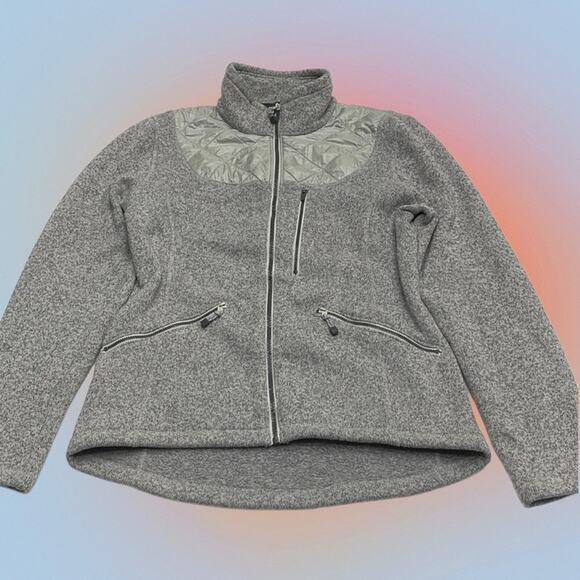 KOPPEN Women’s Large Gray Fleece Jacket - Picture 4 of 5